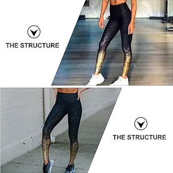 Amazon.com: GALPADA 1pc Fitness Yoga Pants Printed Tights